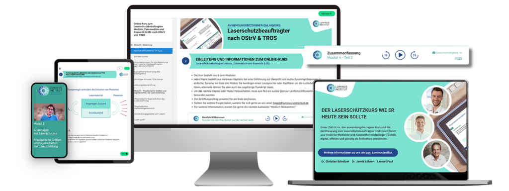 online laserschutzkurs luminus Institut