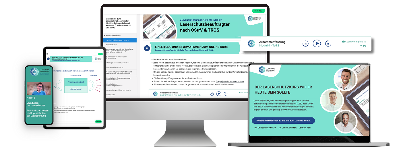 online laserschutzkurs luminus Institut